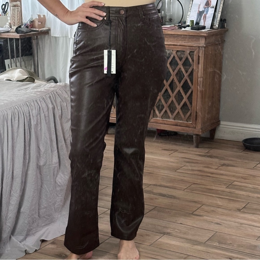 JUDY BLUE vegan leather pants tummy control ( SIZE SOLD OUT CURRENTLY) NWT